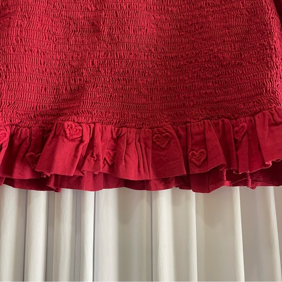 FARM RIO Farm Rio Burgundy 3d Hearts Blouse - Picture 6 of 7